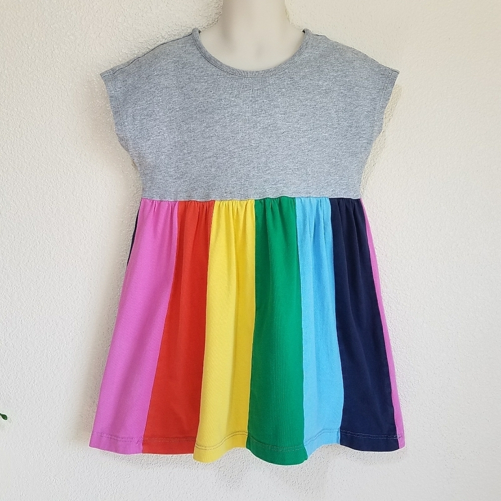 Hanna Andersson Girl's Rainbow Swing Dress